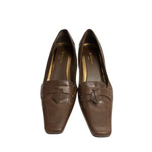 Liz Claiborne Women's  Size 7.5 M Brown Leather tassel pump shoe
